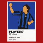 Christian Vieri Inter Milan Icon Frame — Red