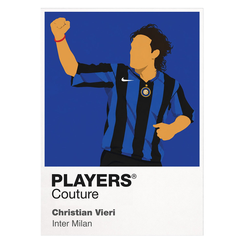 Christian Vieri Inter Milan Icon Frame — White