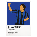 Christian Vieri Inter Milan Icon Frame — White