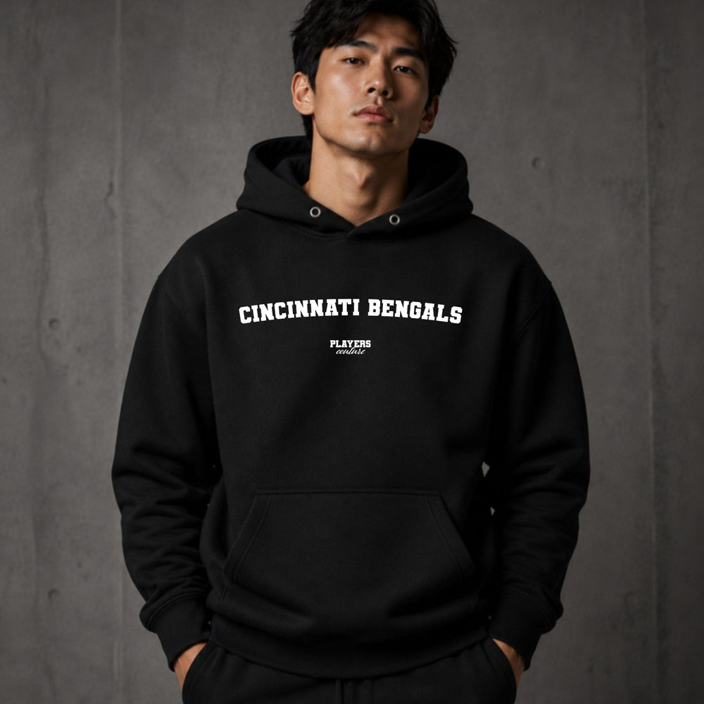 cincinnati-bengals name-print hoodie - black