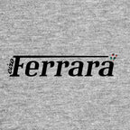 Ciro Ferrara Logo Men's Hoodie – grey close-up detail shot of the Ciro Ferrara Players Couture logo design