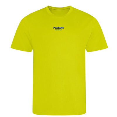 Essentials Collection t-shirt – navy men's t-shirt with white Essentials Collection letters and Players Couture logo on the