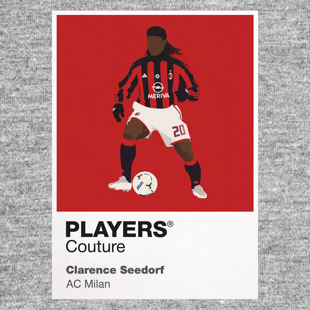 Clarence Seedorf AC Milan Icon Frame — Gray