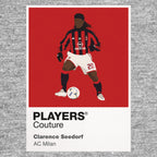 Clarence Seedorf AC Milan Icon Frame — Gray