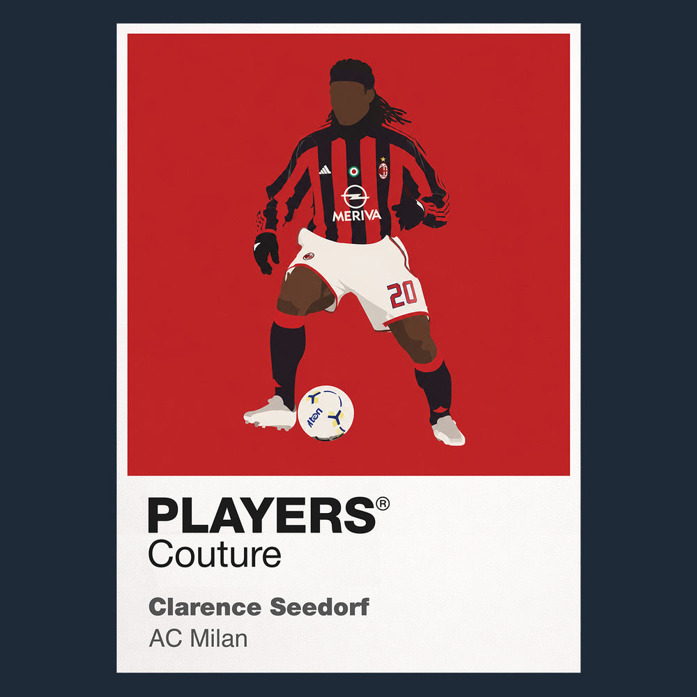 Clarence Seedorf AC Milan Icon Frame — Navy