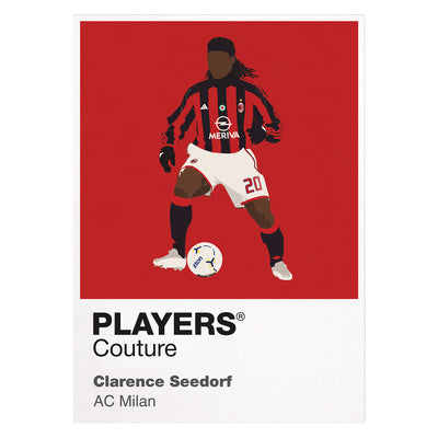 Clarence Seedorf AC Milan Icon Frame — White