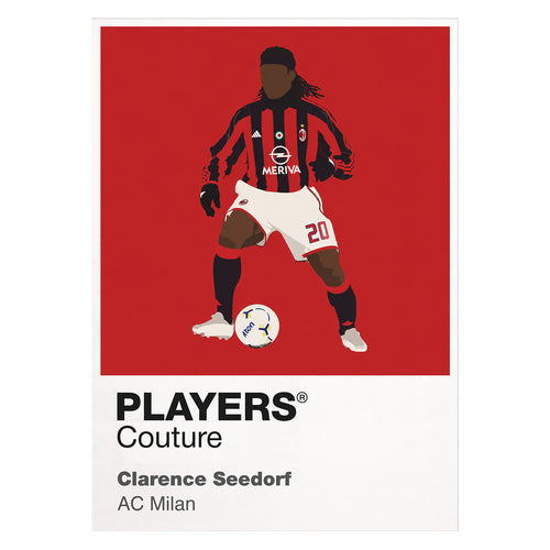 Clarence Seedorf AC Milan Icon Frame — White
