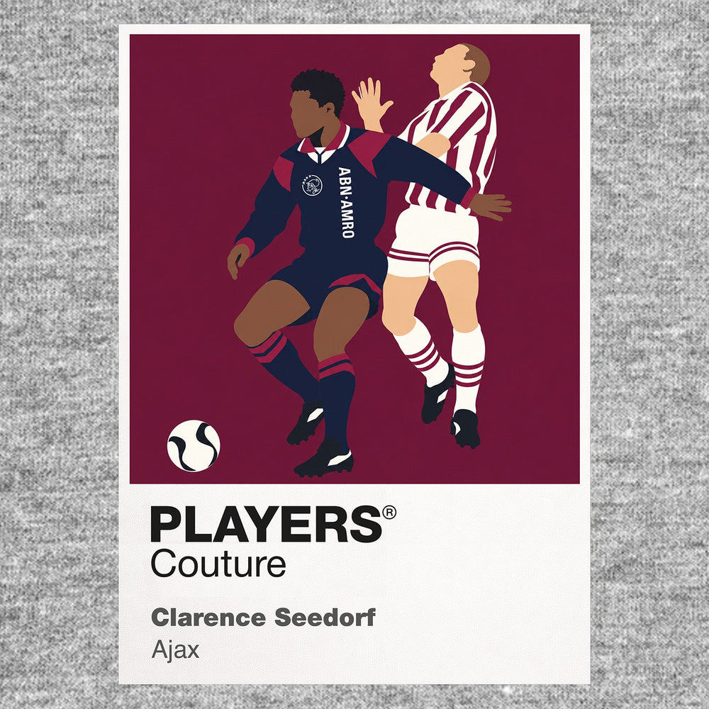 Clarence Seedorf Ajax away Icon Frame artwork in grey