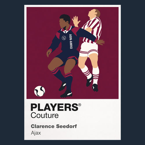 Clarence Seedorf Ajax away Icon Frame artwork in navy