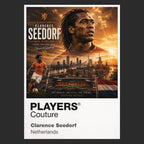 Clarence Seedorf Netherlands Atlas Frame artwork by Players Couture