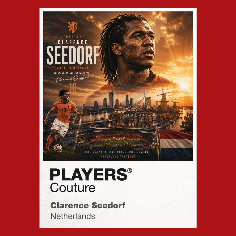 Clarence Seedorf Netherlands Atlas Frame artwork by Players Couture