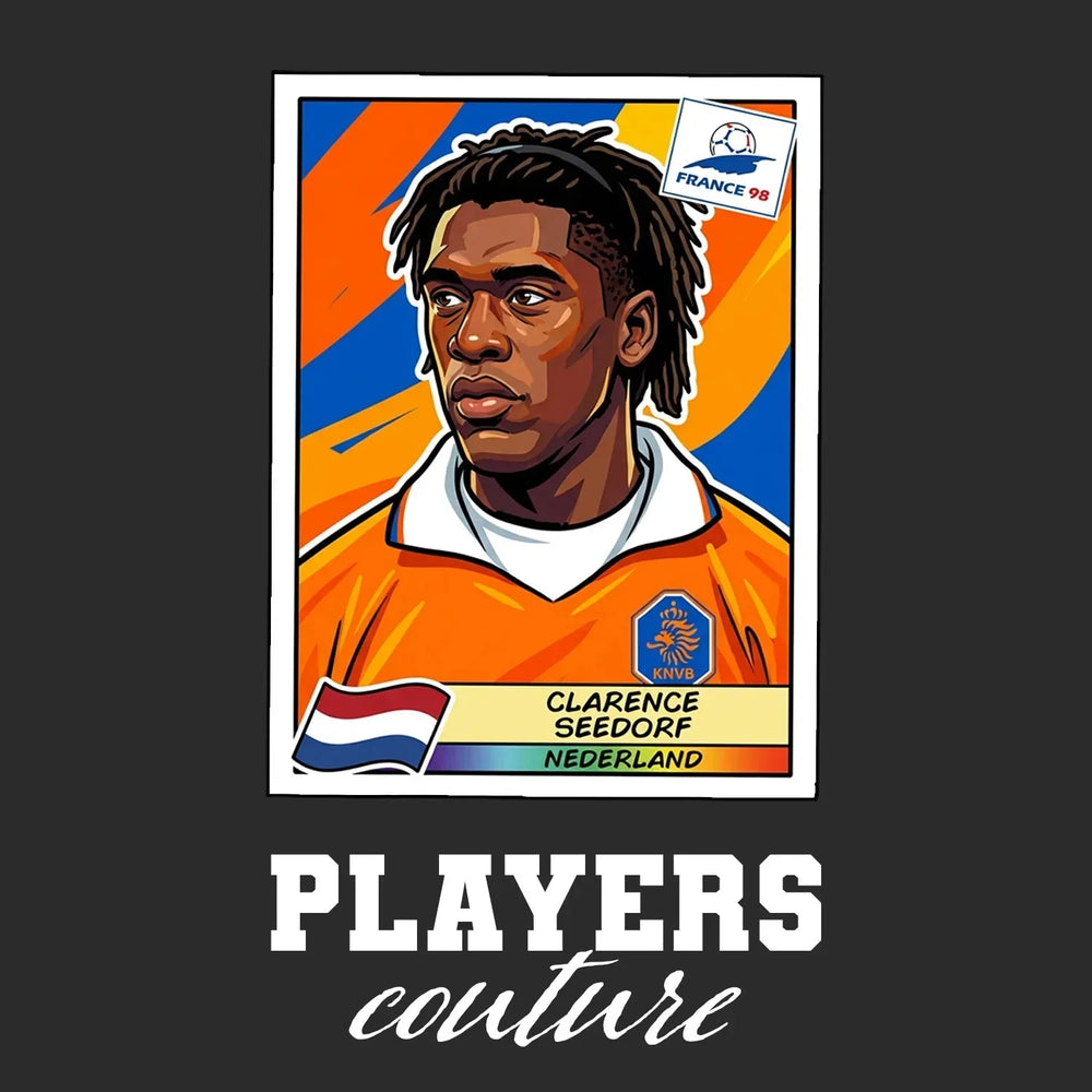 Clarence Seedorf World Cup Sticker Men's Hoodie – clarence seedorf black Players Couture design