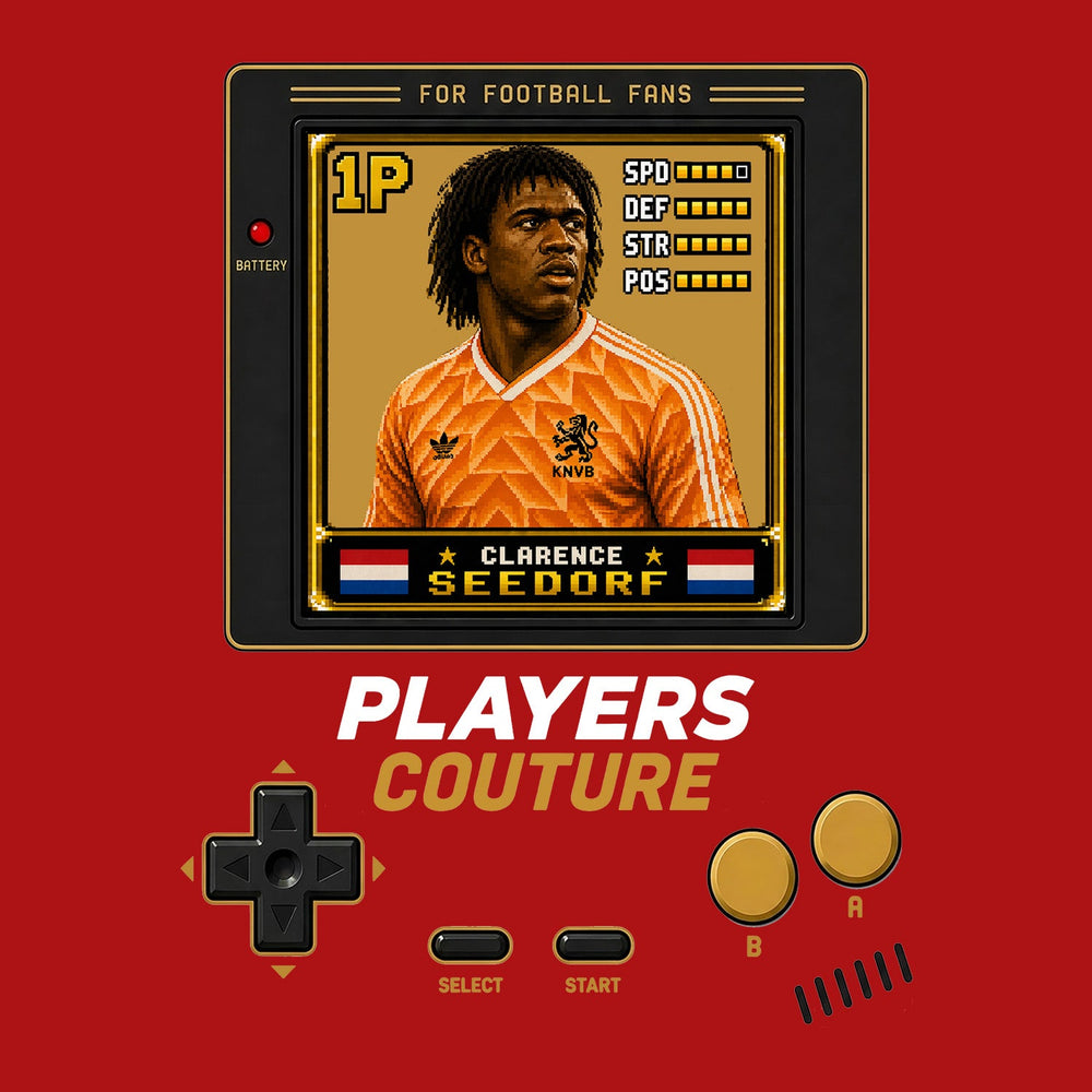 Clarence Seedorf 1P 8-Bit hoodie retro gaming design by Players Couture