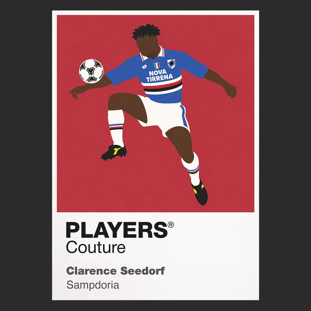 Clarence Seedorf Sampdoria Icon Frame artwork in black