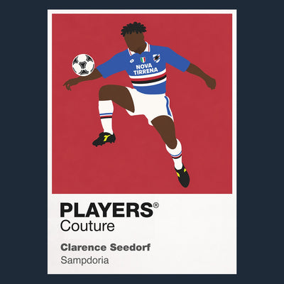 Clarence Seedorf Sampdoria Icon Frame artwork in navy