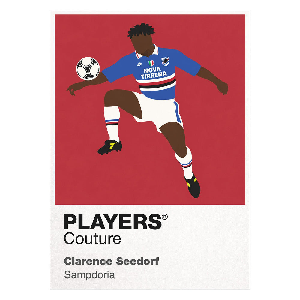 Clarence Seedorf Sampdoria Icon Frame artwork on white