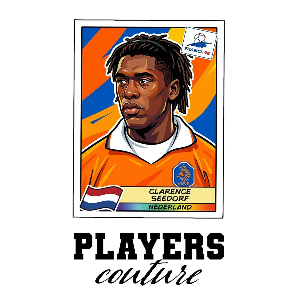 Clarence Seedorf World Cup Sticker Men's Hoodie – clarence seedorf white Players Couture design
