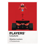 Charles Leclerc Standing on Car Motor Racing Icon Frame Men's T-Shirt