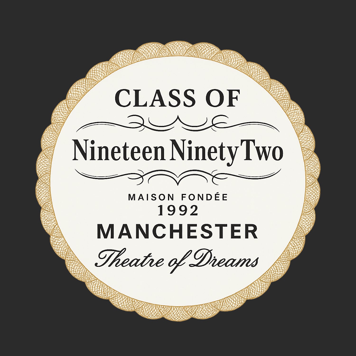 Class of 92 Logo Players Couture Men's Casual Hoodie