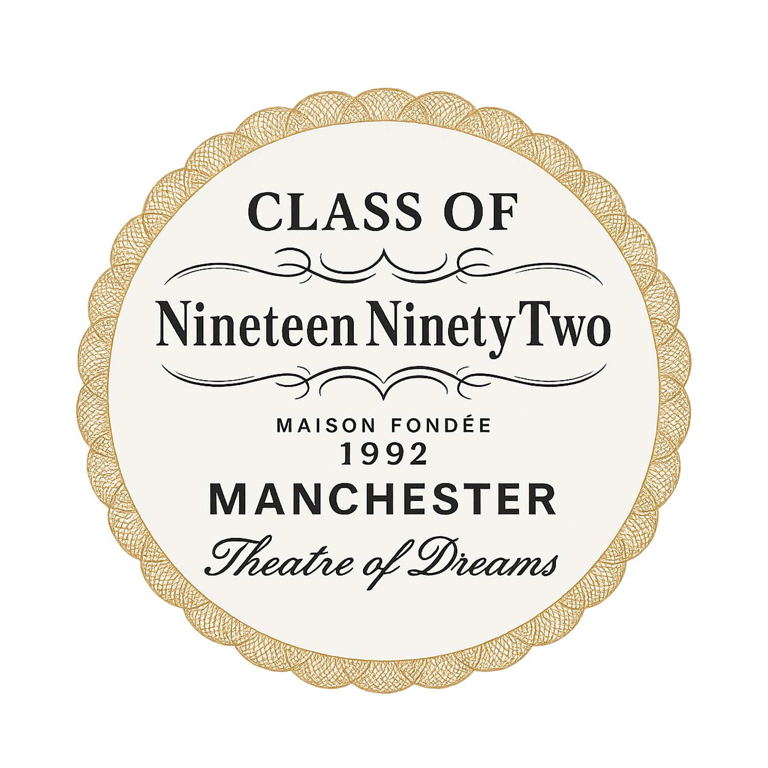 Class of 92 Logo Players Couture Men's Casual Hoodie