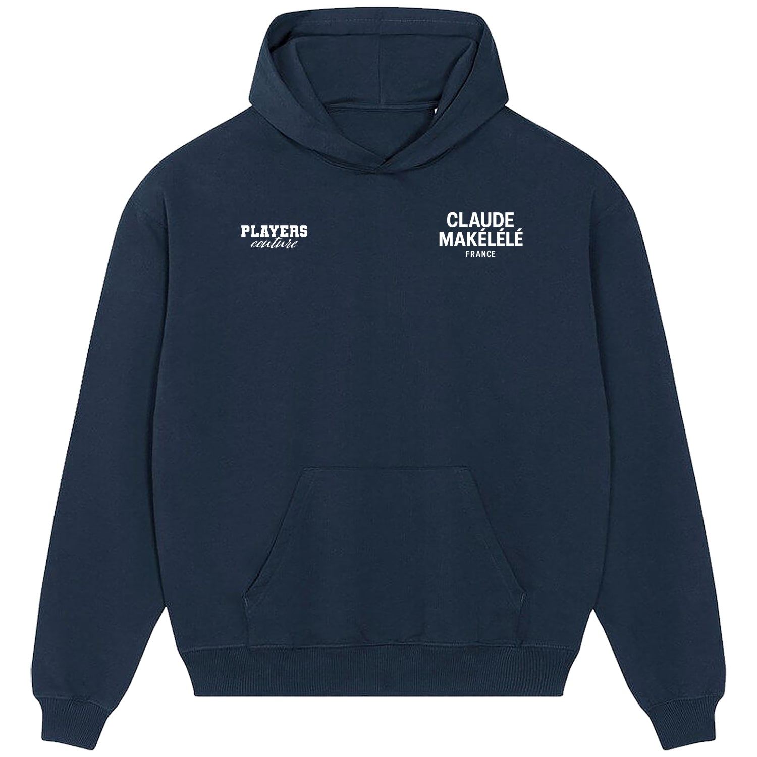 Claude Makelele Logo Players Couture Men's Casual Hoodie Navy