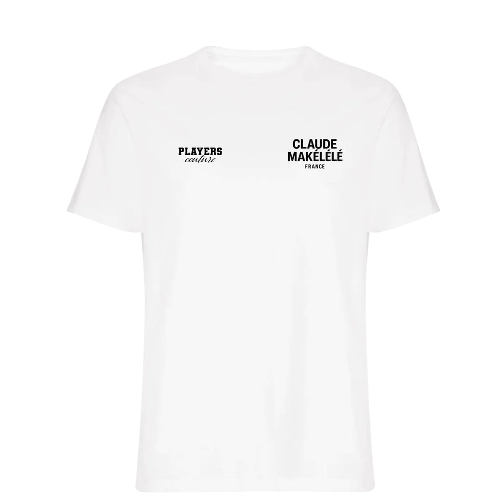Claude Makelele Logo Players Couture Mens T-Shirt White
