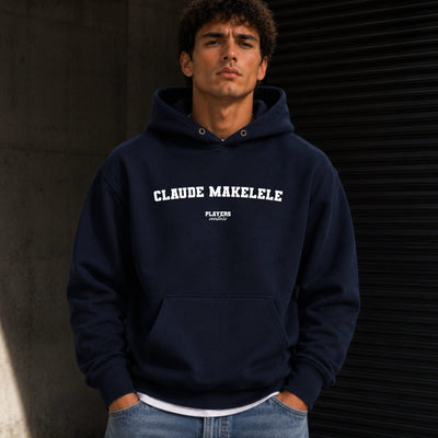 claude-makelele name-print hoodie - navy