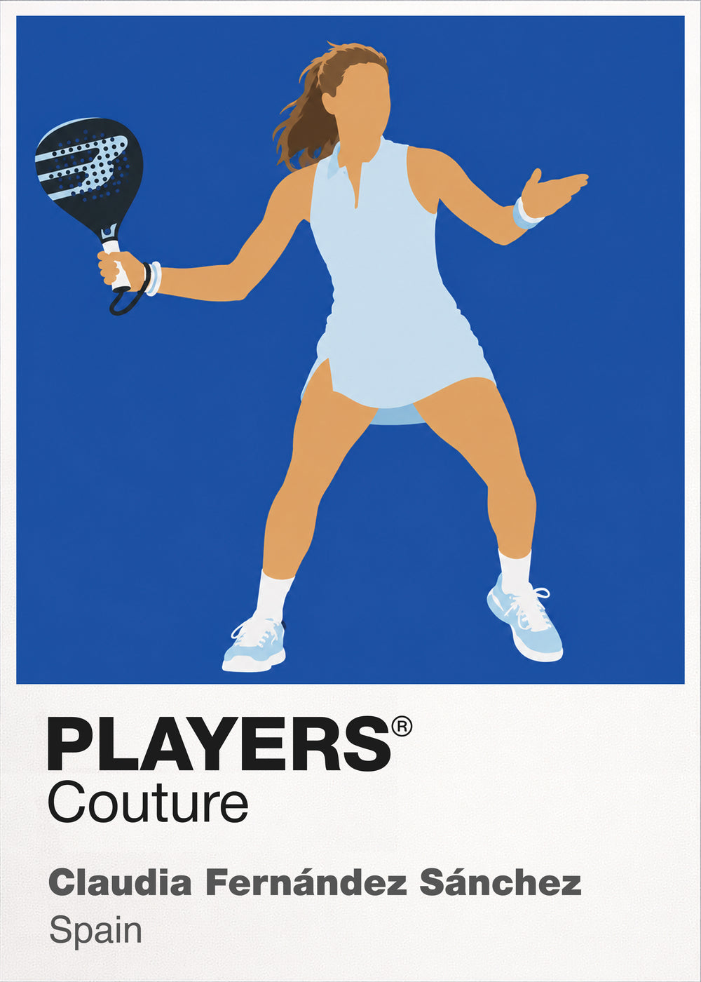 Claudia Fernández Sánchez Padel Icon Frame Men's T-Shirt