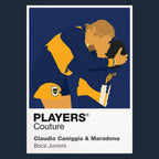 Claudio Caniggia & Maradona Boca Juniors Men's Hoodie - Navy