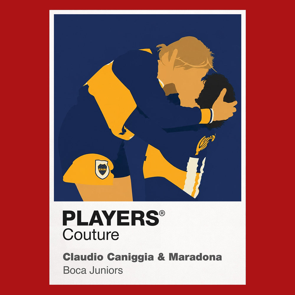 Claudio Caniggia & Maradona Boca Juniors Men's T-Shirt - Red