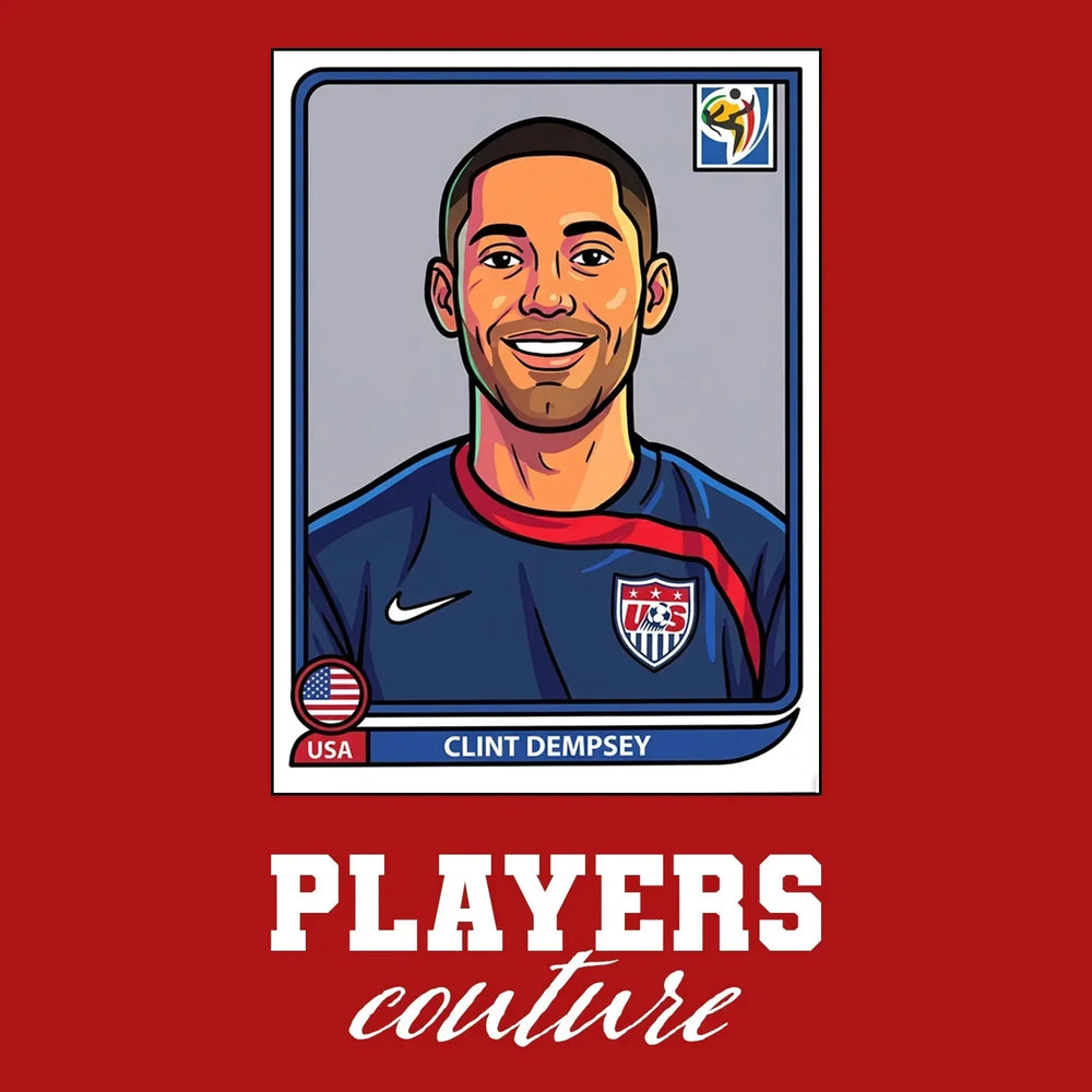 Clint Dempsey World Cup Sticker Kids T-Shirt – clint dempsey red Players Couture design