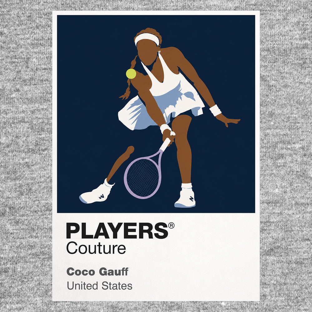 Coco Gauff Tennis Icon Frame Men's Hoodie