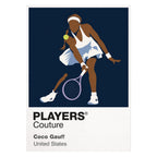 Coco Gauff Tennis Icon Frame Men's Hoodie
