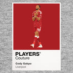 Cody Gakpo Liverpool grey Icon Frame artwork detail