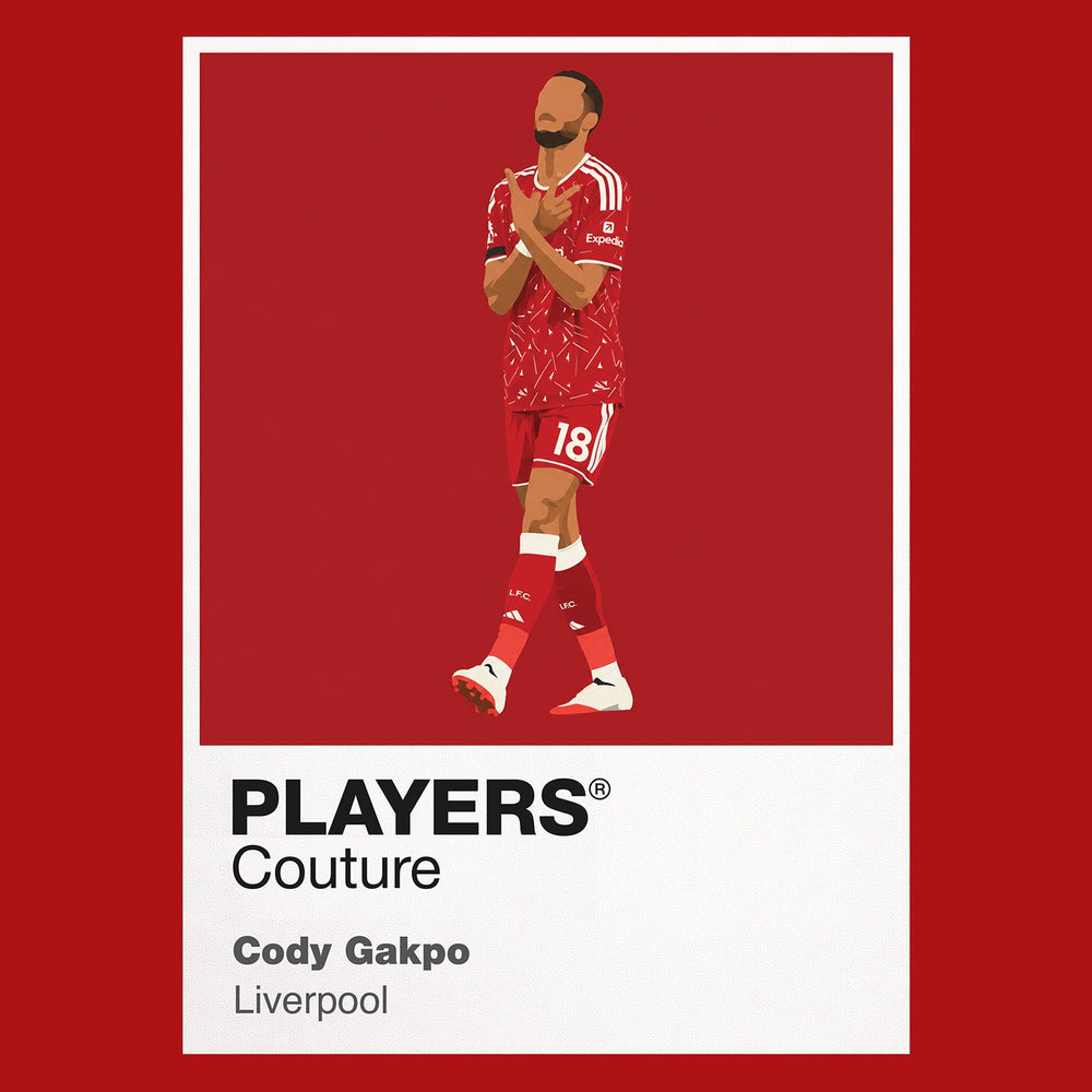 Cody Gakpo Liverpool red Icon Frame artwork detail