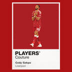 Cody Gakpo Liverpool red Icon Frame artwork detail