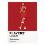 Cody Gakpo Liverpool white Icon Frame artwork detail