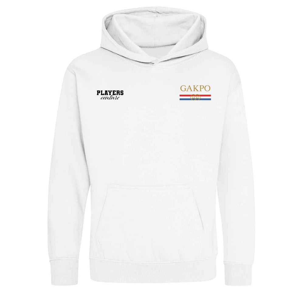 Cody Gakpo Logo Players Couture Kids Hoodie White