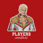Cody Rhodes Badge Men's Hoodie – white close-up detail shot of the Cody Rhodes Players Couture logo design