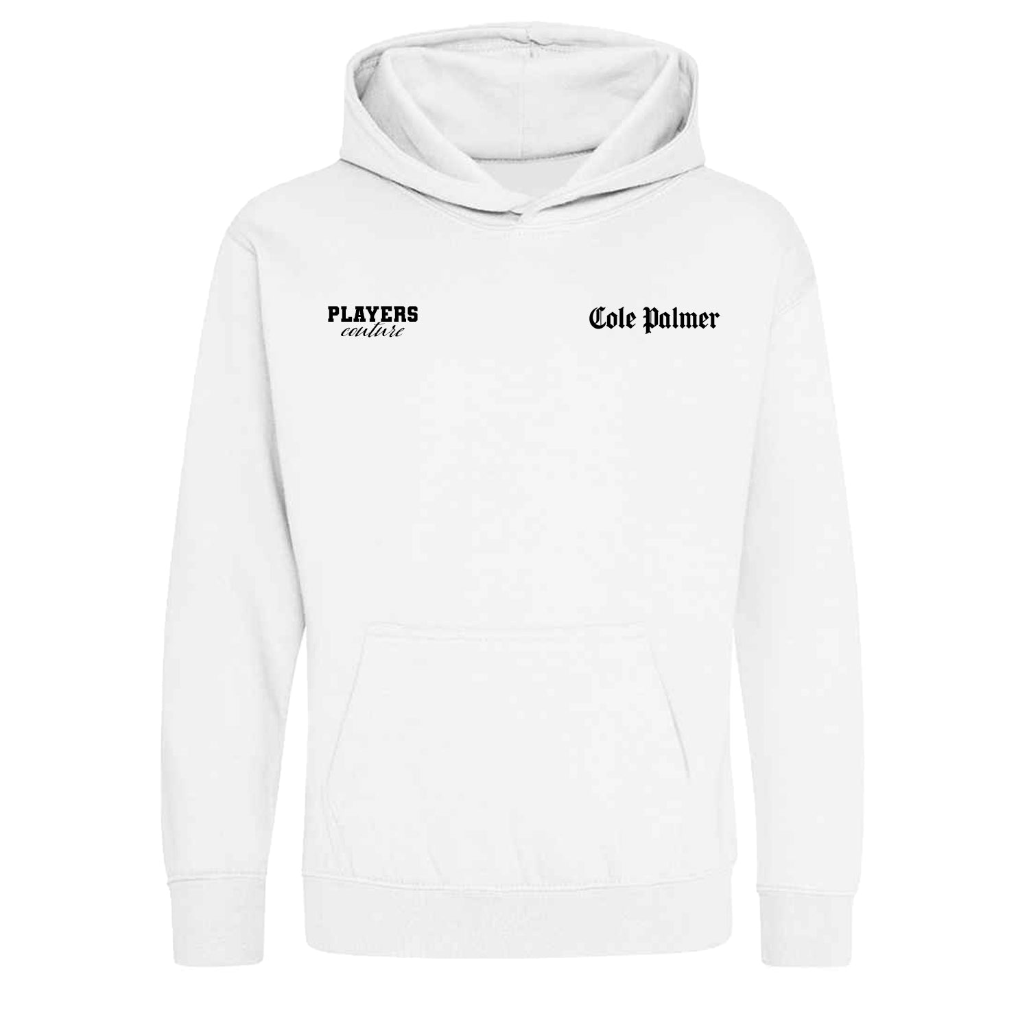 Cole Palmer Logo 2 Players Couture Kids Hoodie White
