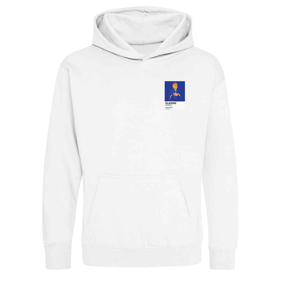 Cole Palmer Chelsea Icon Frame Kids Hoodie — White