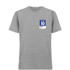 Cole Palmer 10 Football t-shirt – grey men's t-shirt featuring the Cole Palmer 10 Football Players Couture logo