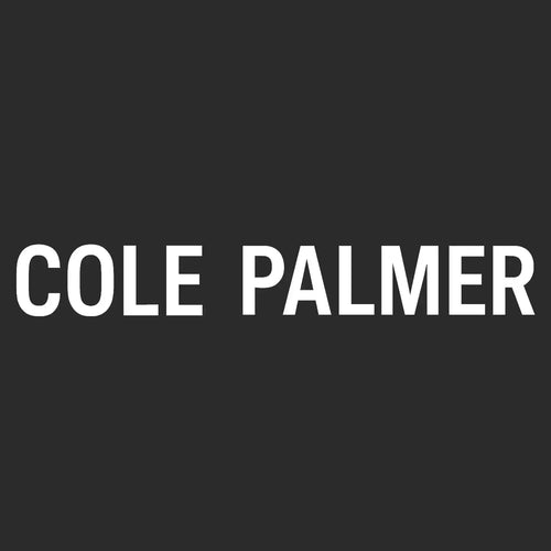 Cole Palmer Logo 1 Men's Hoodie – black close-up detail shot of the Cole Palmer Players Couture logo design