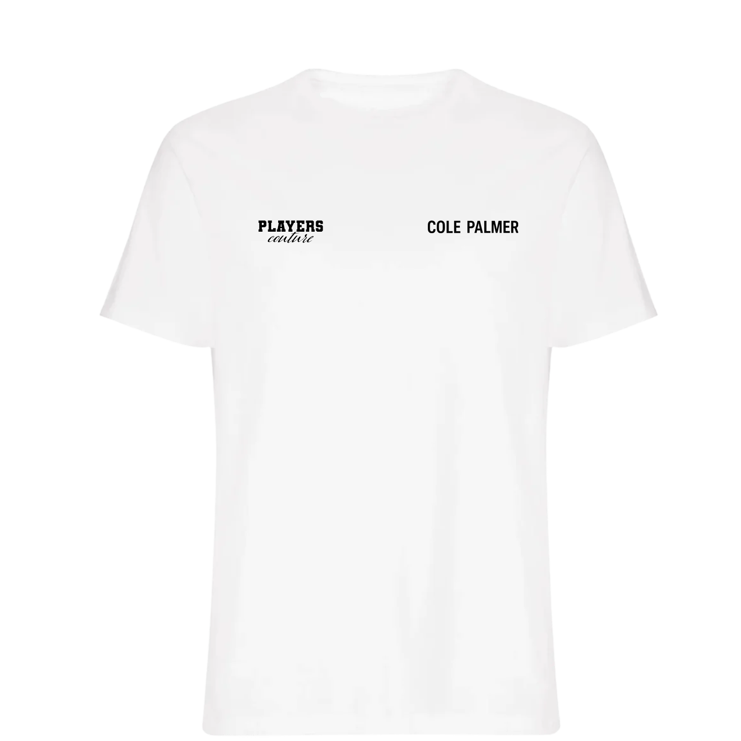 Cole Palmer Logo 1 Players Couture Mens T-Shirt White