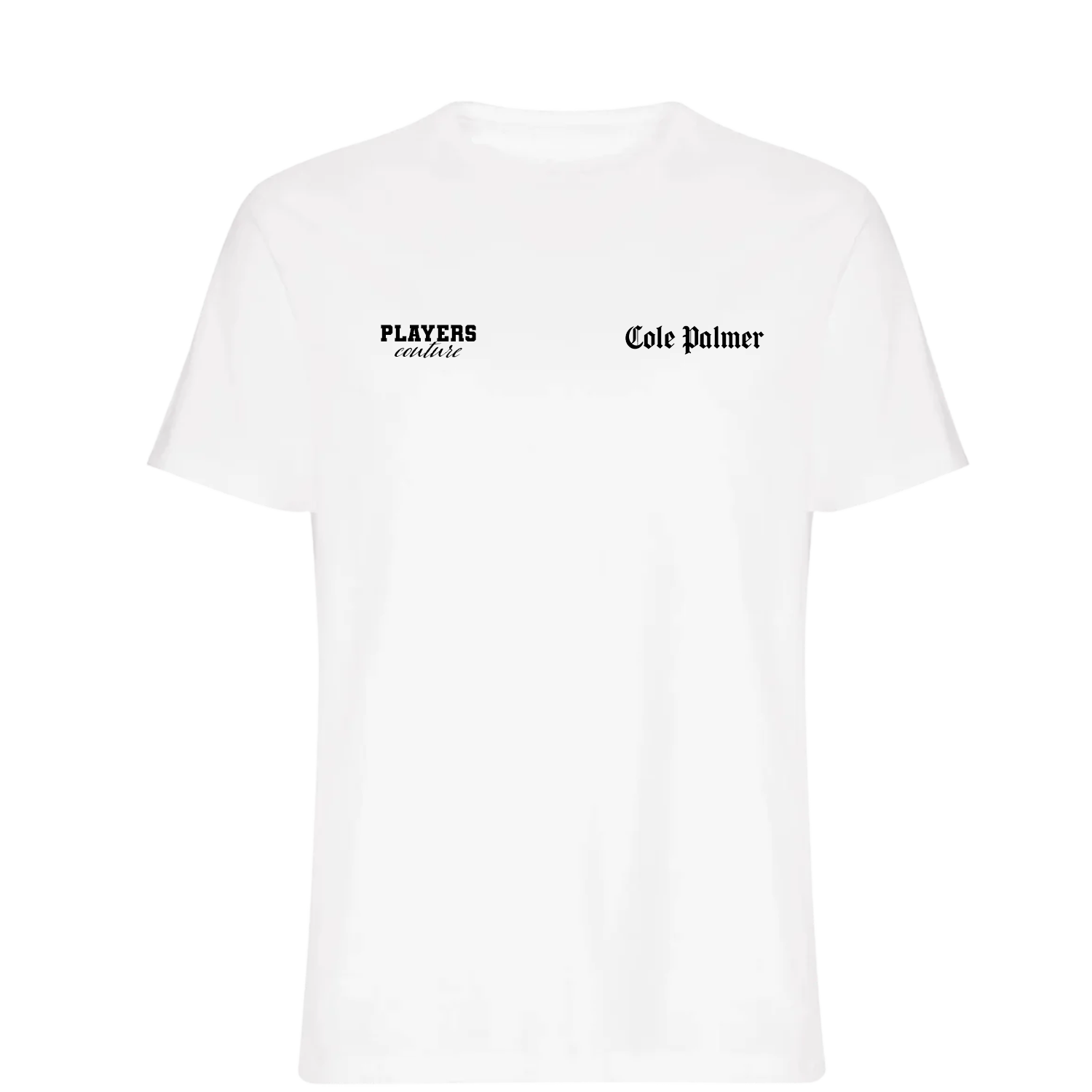 Cole Palmer Logo 2 Players Couture Mens T-Shirt White