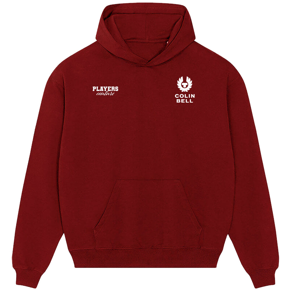 Colin Bell Logo Players Couture Men's Casual Hoodie Red