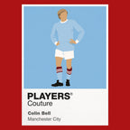 Colin Bell Manchester City Icon Frame — Red