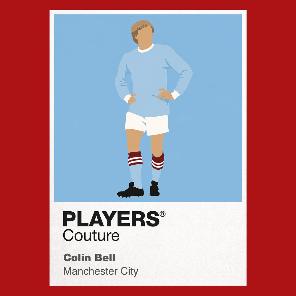 Colin Bell Manchester City Icon Frame — Red