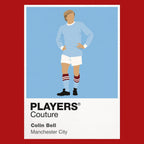 Colin Bell Manchester City Icon Frame — Red