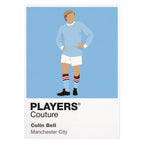 Colin Bell Manchester City Icon Frame — White